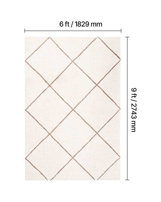 Pliušinis kilimas VEVOR CR6X9-MK12TPR, 1.83 x 2.74 m