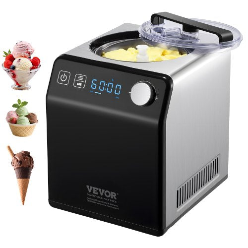 Ledų gaminimo aparatas VEVOR ICE2086BY-GS, 1,9 l