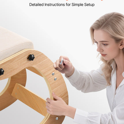 Ergonominė klūpėjimo kėdė VEVOR QDQY-03, 120 kg apkrova