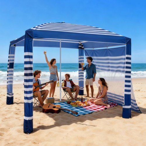 Paplūdimio palapinė VEVOR sz001, 2,4 x 2,4 m