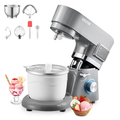 Ledų gaminimo aparatas ir virtuvinis kombainas VEVOR SM-1503HL, 1,7 l