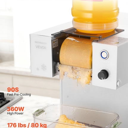 Sniego ledo gaminimo aparatas VEVOR DB80, 80 kg/24 val.