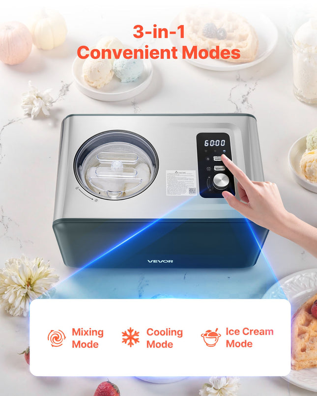Automatinis ledų gaminimo aparatas VEVOR SU-I54, 1,5 l talpa