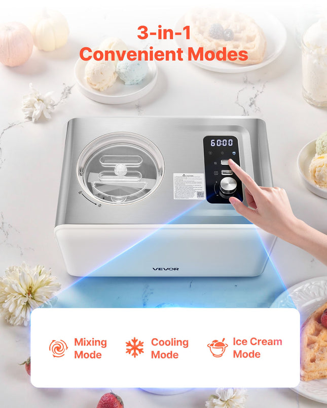 Automatinis ledų gaminimo aparatas VEVOR SU-I84, 2 l talpa