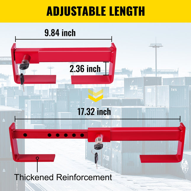 Krovininių konteinerių užraktas VEVOR LK-2545-S, 25–45 cm reguliuojamas atstumas