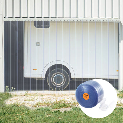 PVC juostinės užuolaidos VEVOR TCV0, 30,5 m x 30,5 cm