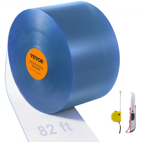 PVC juostinė užuolaida VEVOR M8V0, 25 m x 20 cm