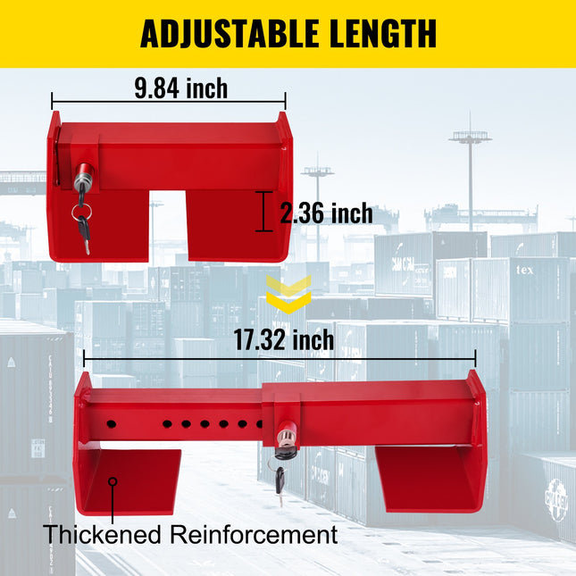 Krovininių konteinerių užraktas VEVOR LK-2545-L, 25–45 cm reguliuojamas atstumas