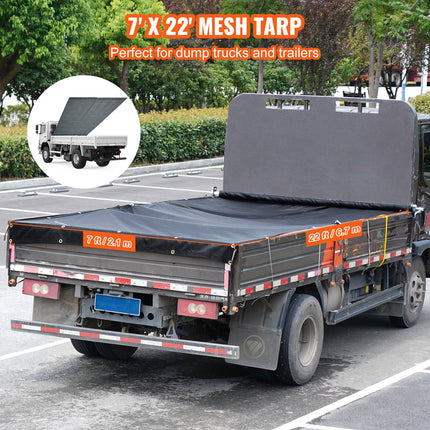 Savivarčio tinklinis uždangalas VEVOR 7x22 ft, 2,1 x 6,7 m