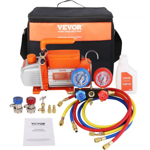 Vakuuminių siurblių ir kolektorių rinkinys VEVOR TW-1K, 100 l/min
