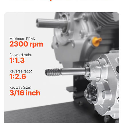 Pavaros sankaba VEVOR MC30RG10T12T, 2-7 AG varikliams