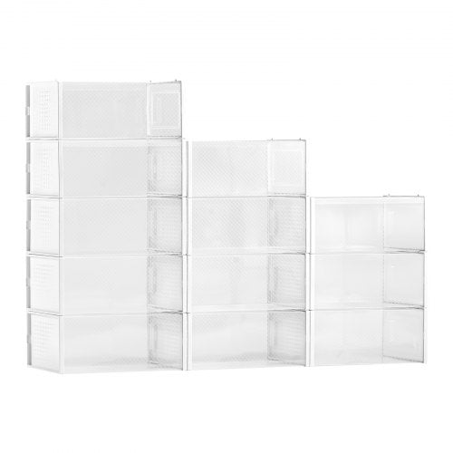 Batų laikymo dėžės VEVOR 3L-901NP-12E, 12 vnt. komplektas