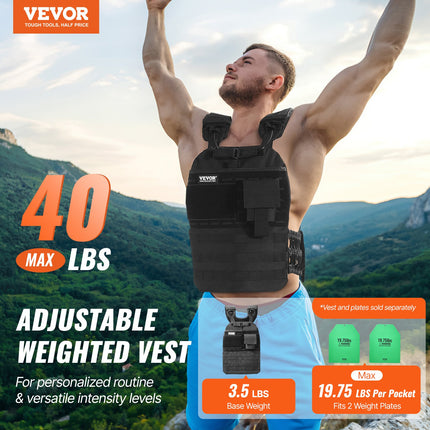 Svorio liemenė VEVOR JS-VEST010, iki 18 kg (40 lb)