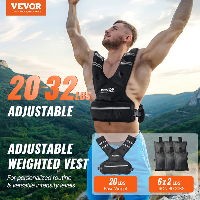 Reguliuojama svorio liemenė VEVOR JS-VEST006-2, 9–14,5 kg