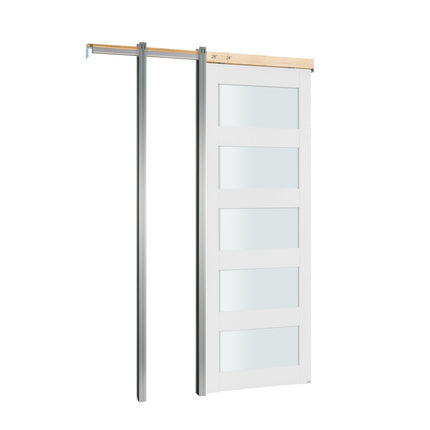Stumdomos į sieną įleidžiamos durys VEVOR GC07-30, 765 x 2035 mm