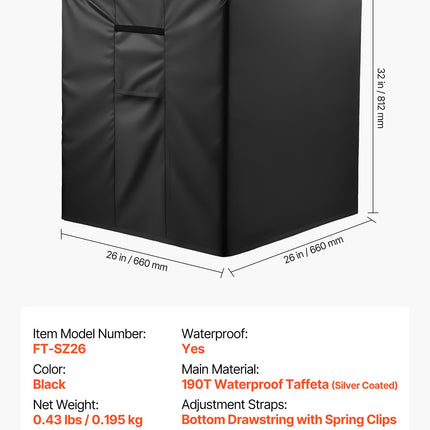 Oro kondicionieriaus uždangalas VEVOR FT-SZ26, 660 x 660 x 812 mm