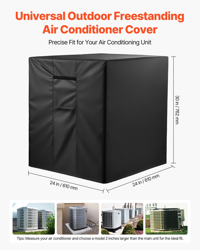 Oro kondicionieriaus uždangalas VEVOR FT-SZ24, 610 x 610 x 762 mm