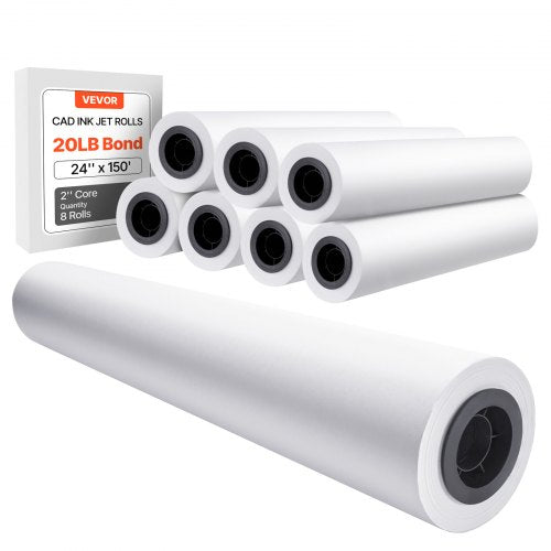 Plačiaformatis braižymo popierius VEVOR JSFL21080028P610, 609,6 mm x 45,7 m