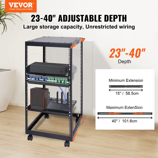 Atvira serverio spinta VEVOR HT-W6420, 20U