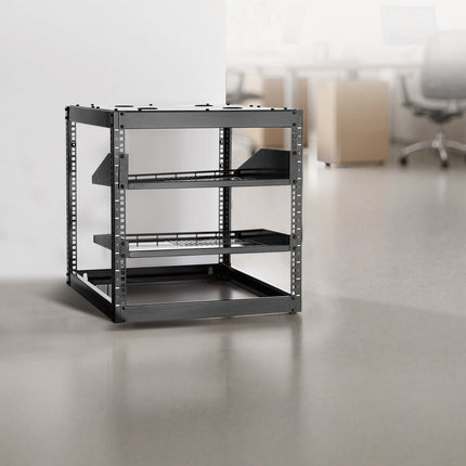 Atviro rėmo tinklo spinta VEVOR SPT-504-10A, 10U