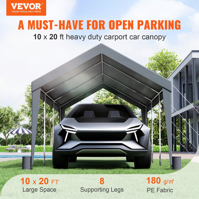 Automobilio stoginė-palapinė VEVOR 3 x 6 m, 8 atraminiai stulpai