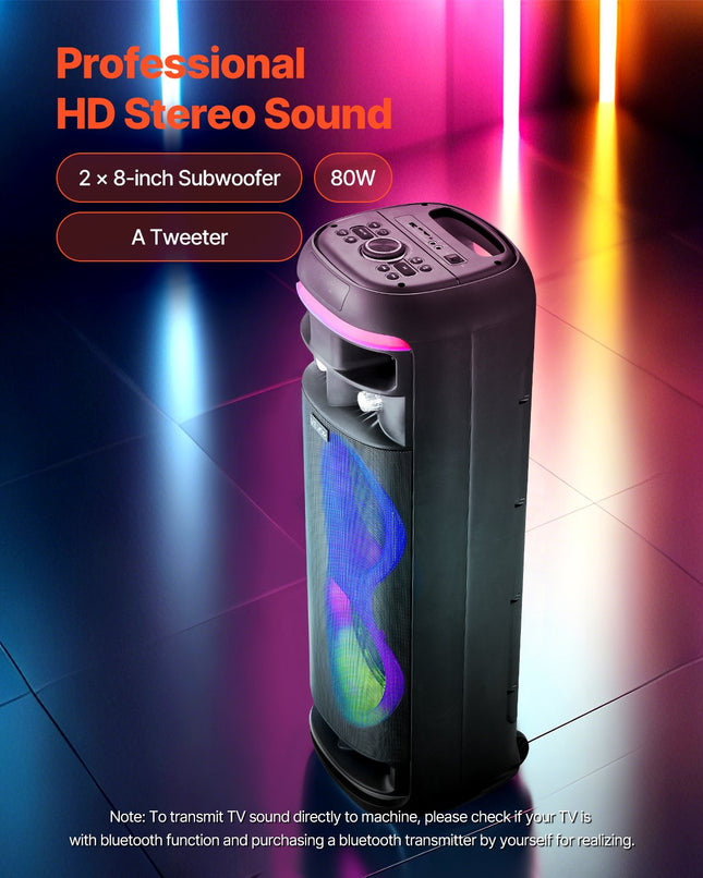 Karaoke sistema VEVOR AP-552, 80W