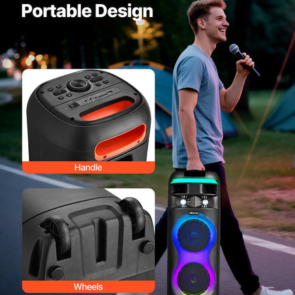 Karaoke sistema VEVOR AP-552, 80W