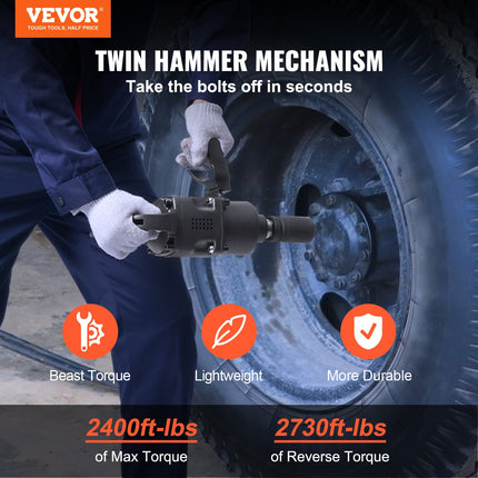 Pneumatinis veržliasukis VEVOR 1", 3698 Nm