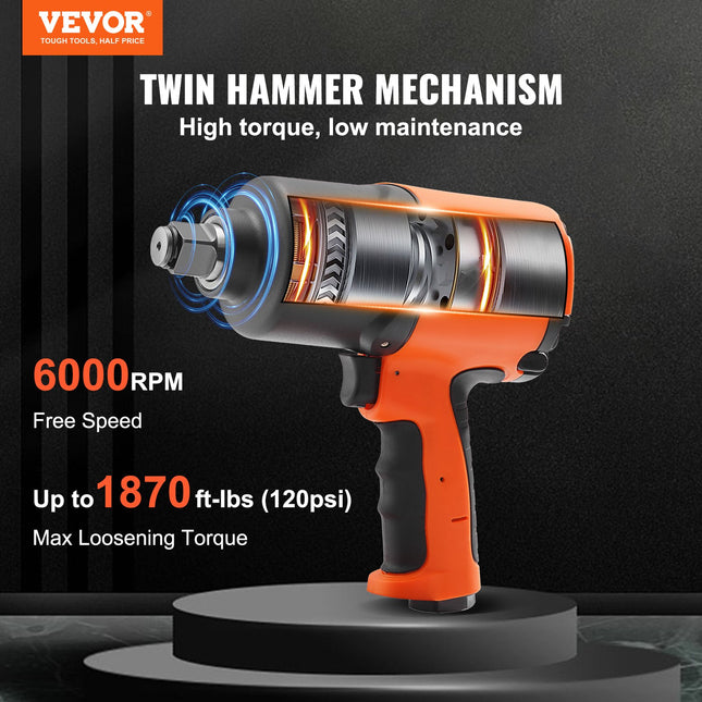 Pneumatinis veržliasukis VEVOR 3/4", 2535 Nm