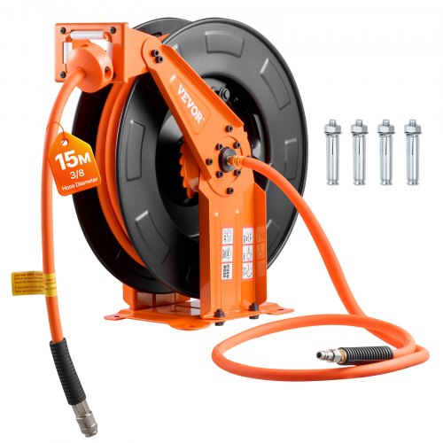 Automatinė oro žarnos ritė VEVOR NTS-A15B, 15 m