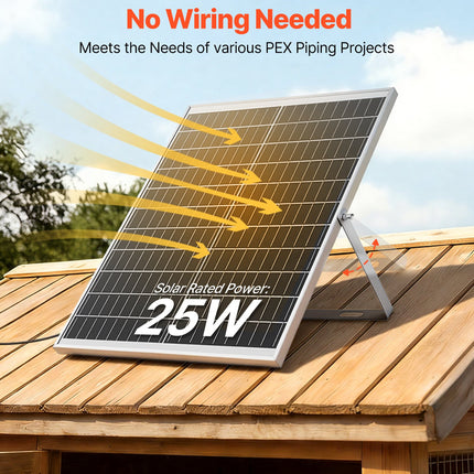 Saulės energija varomas ventiliatorius VEVOR 25W-XC12025X12Z, 25W