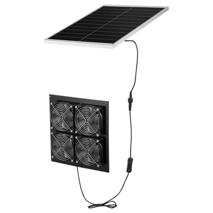 Saulės energija varomas ventiliatorius VEVOR 25W-XC12025X12Z, 25W