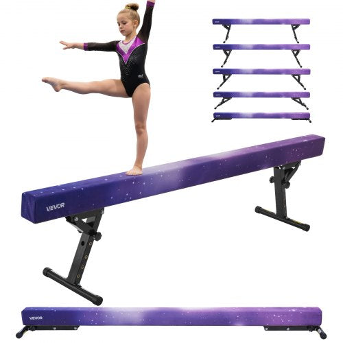 Gimnastikos buomas VEVOR SWC8WSU1, 2,45 m ilgio