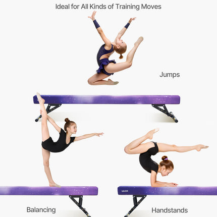 Gimnastikos buomas VEVOR SWC8WSU1, 2,45 m ilgio