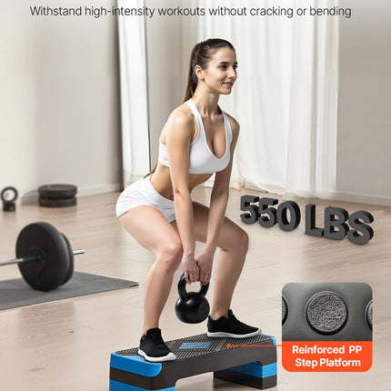 Aerobikos step platforma VEVOR CD-T012, 250 kg apkrova