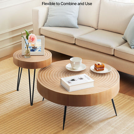 Kavos staliukų rinkinys VEVOR SWJY8615N, 79,6 cm