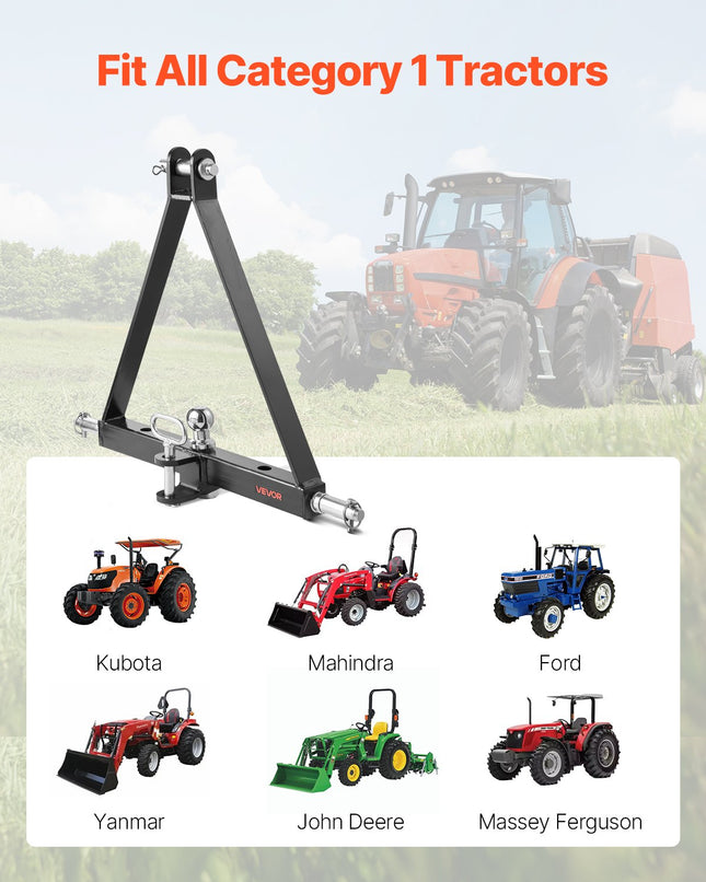 3 taškų pakabos adapteris VEVOR S-07, 2720 kg keliamoji galia