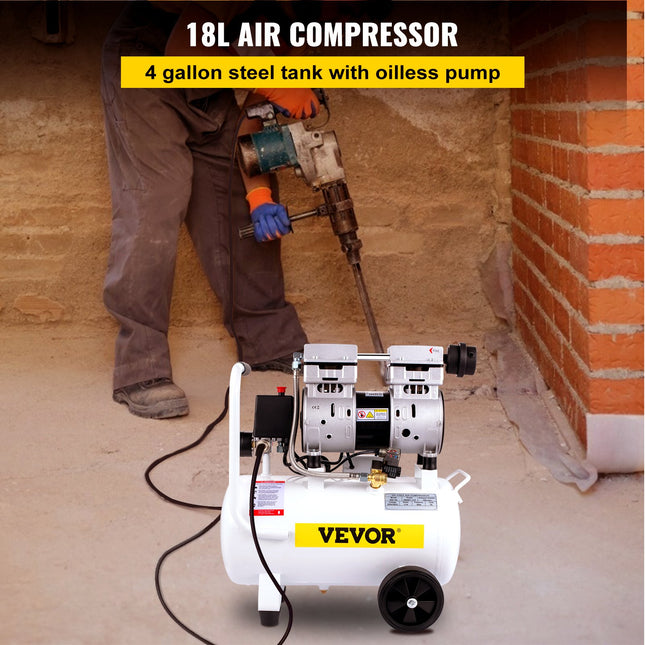Oro kompresorius VEVOR 850-11-14L, 18 l, 850 W