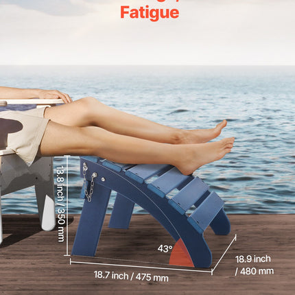 Adirondack kėdės pakojų rinkinys VEVOR LXSKU7, HDPE plastikas