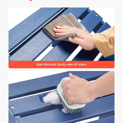 Adirondack kėdės pakojų rinkinys VEVOR LXSKU7, HDPE plastikas