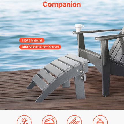 Adirondack pakojis VEVOR LXSKU6, HDPE plastikas