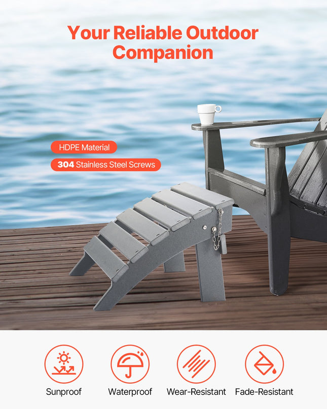 Adirondack pakojis VEVOR LXSKU6, HDPE plastikas
