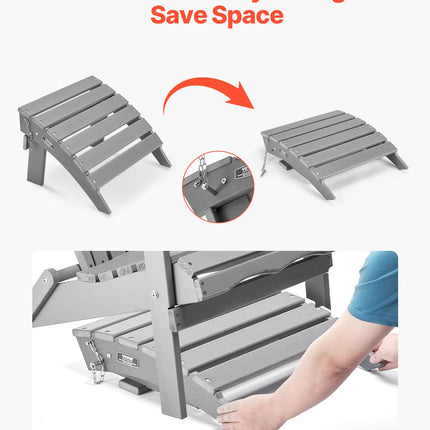 Adirondack pakojis VEVOR LXSKU6, HDPE plastikas