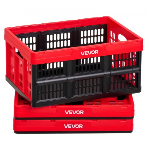Sulankstomos plastikinės dėžės VEVOR ZJKS493624W, 3 vnt., 32 l
