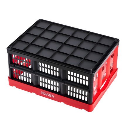 Sulankstomos plastikinės dėžės VEVOR ZJKS493624W, 3 vnt., 32 l