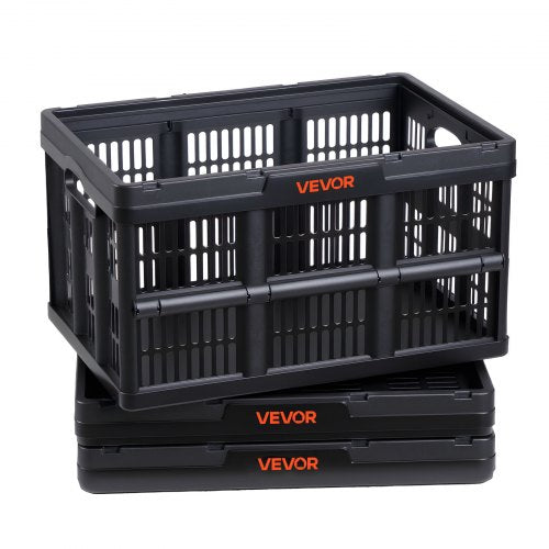 Sulankstomos plastikinės dėžės VEVOR ZJKS5336295W, 45 l, 3 vnt.