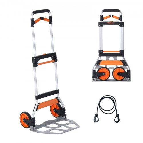 Sulankstomas transportavimo vežimėlis VEVOR GZS120AT, 140 kg