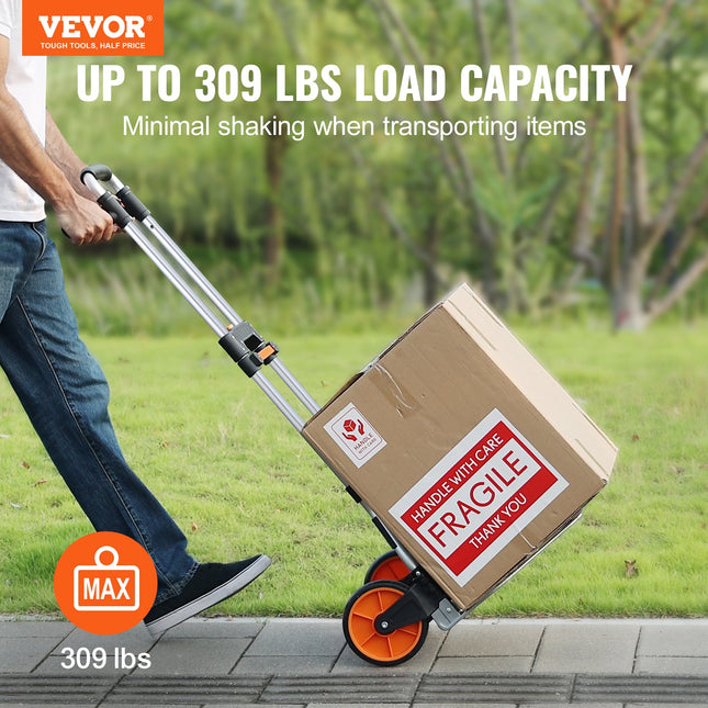 Sulankstomas transportavimo vežimėlis VEVOR GZS120AT, 140 kg