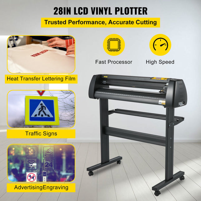 Vinilo pjovimo braižytuvas VEVOR 720 mm, su stovu