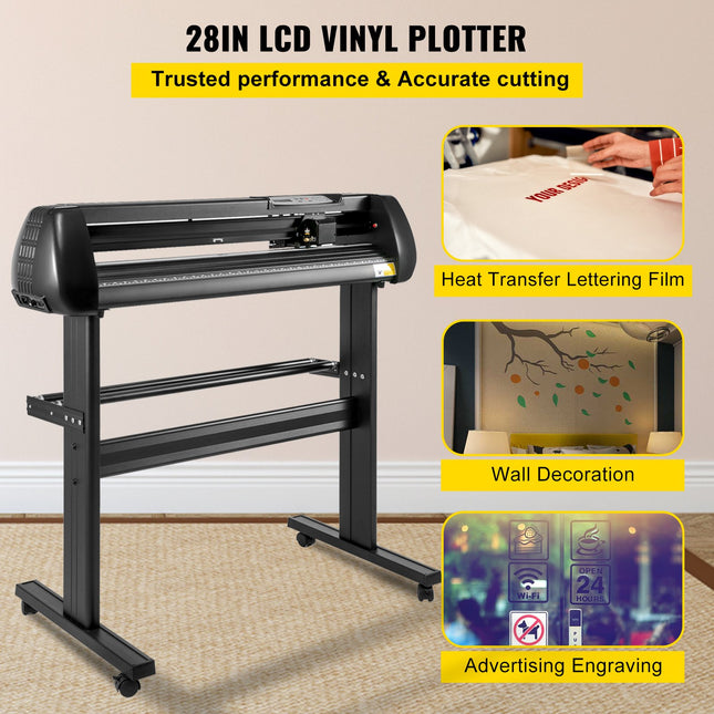 Vinilo pjovimo braižytuvas VEVOR 28 colių, 720 mm plotis